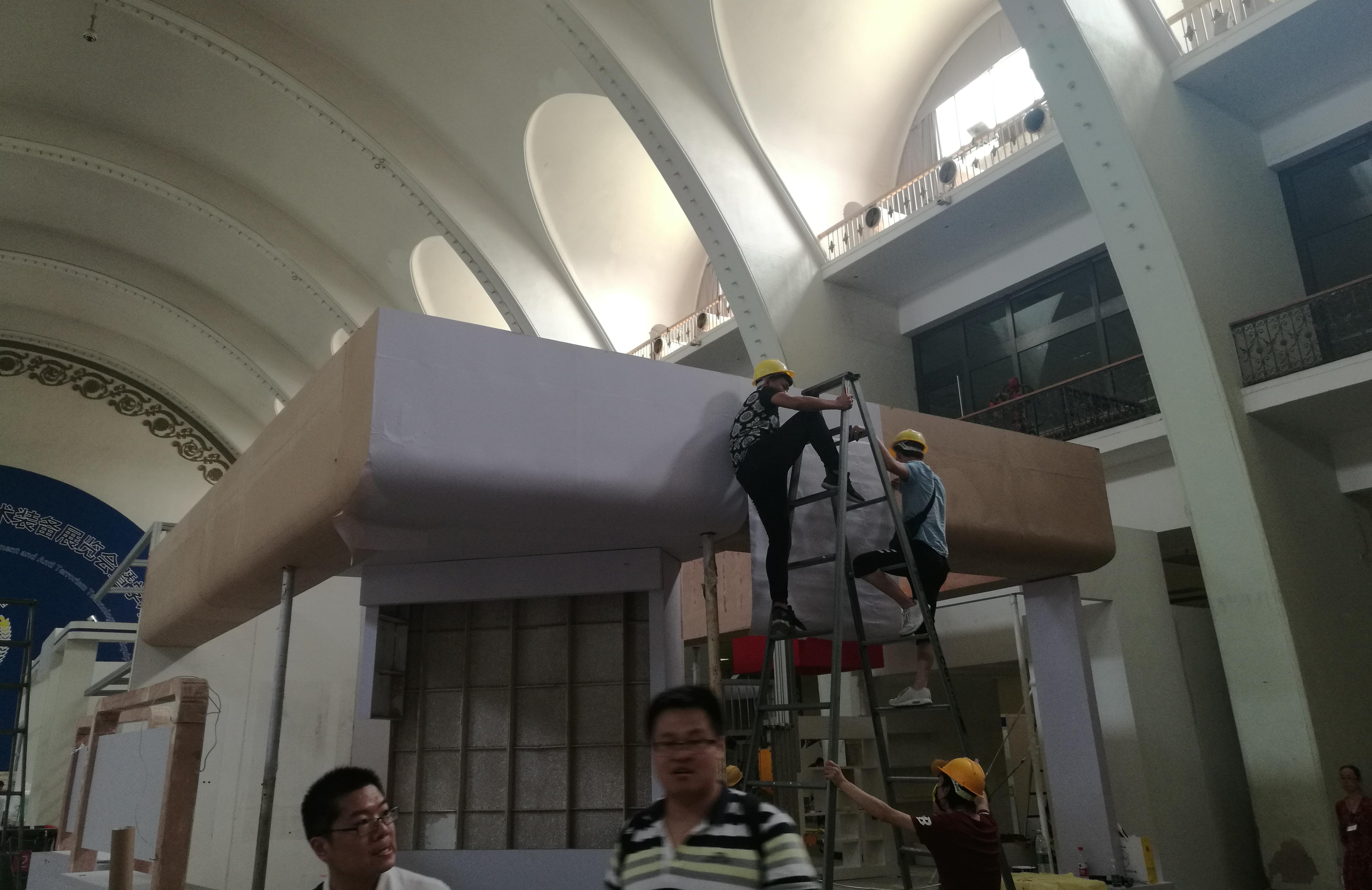 北京司法监狱展施工现场