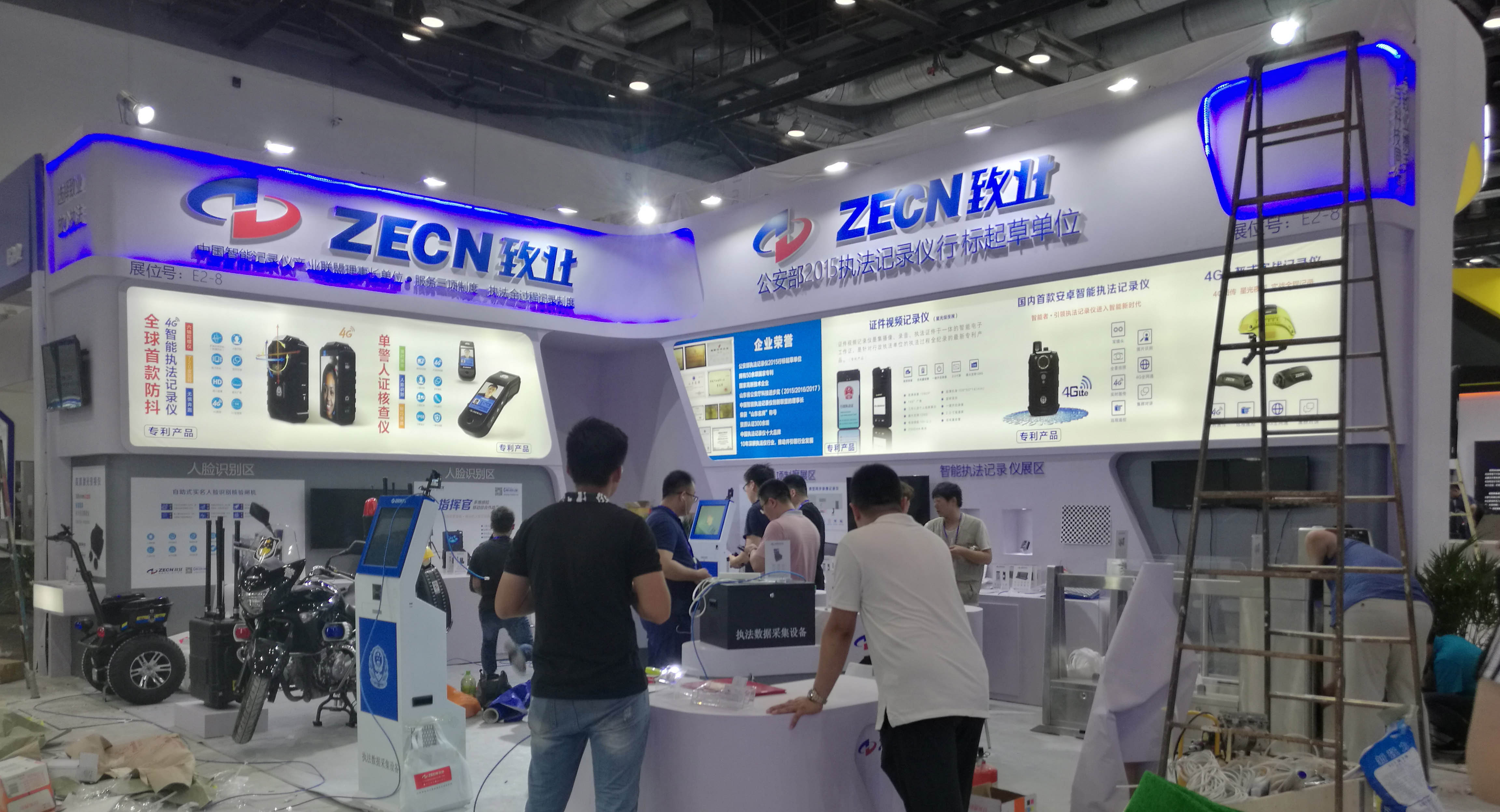 北京警用展施工现场